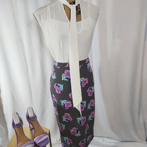 I love Ronson black polka dot skirt: size M